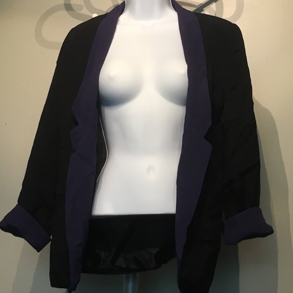 Blue and black blazer