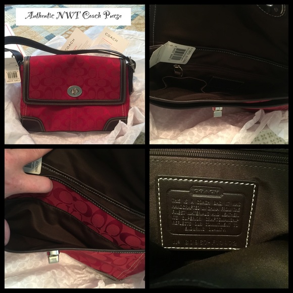 ✨Sale✨NWT Coach signature turnlock purse