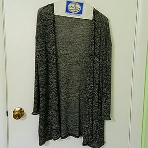 Black Marbled Cardigan
