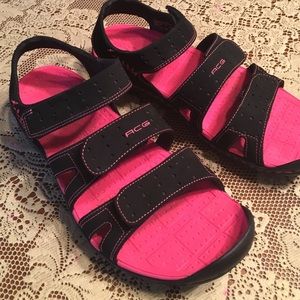 Black and Hot Pink Nike ACG Athletic Sandals