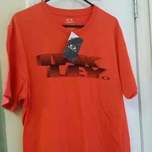 Oakley orange tee NWT
