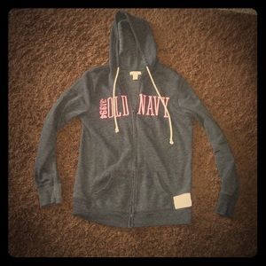 ❤Traded❤Old navy grey and pink hooded sweater