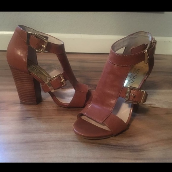 Michael Kors brown heeled sandals
