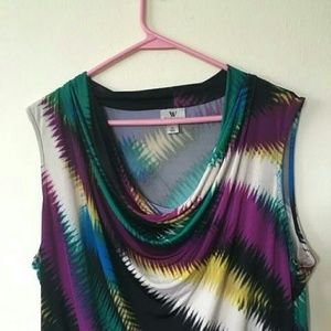 Worthington Sleeveless Cowl Neck Top