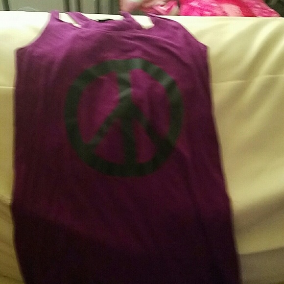 PEACE PURPLE RACERBACK - Picture 3 of 4