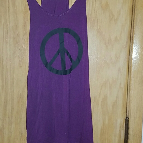 PEACE PURPLE RACERBACK - Picture 4 of 4