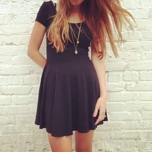 Brandy Melville charcoal grey skater dress