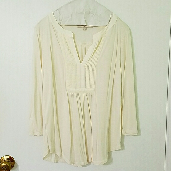 Cream Top/Blouse