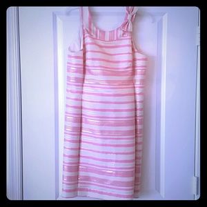 Lilly Pulitzer pink/gold dress