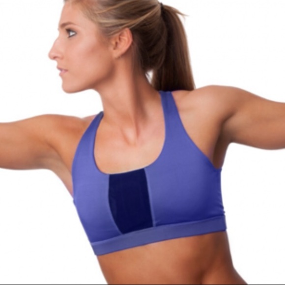 Open back sports bra