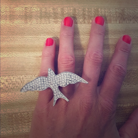 Jewel bird ring