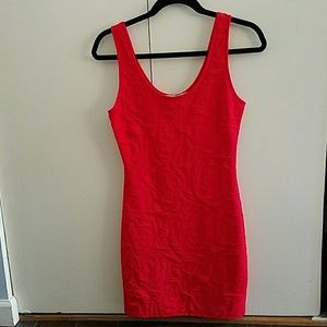Stunning HOT RED mini bodycon dress