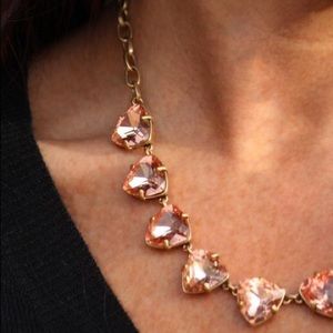 Stella & Dot peach Somervell necklace