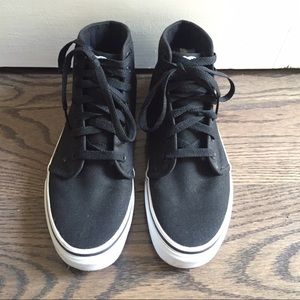 Vans black canvas high tops