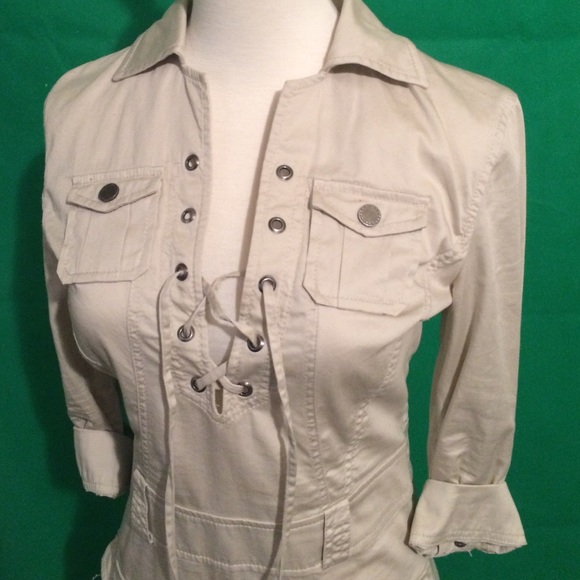 Armani Exchange Khaki Dress, very little wear. - Picture 2 of 4