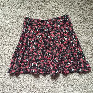 LA Hearts Floral Skater Skirt