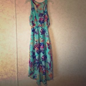 Floral high low dress