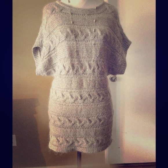 Christmas in July..,Express silver tunic sweater