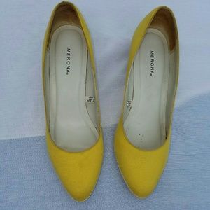 Merona Sunshine Yellow Wedge heel