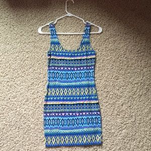 Tribal Print Mini Dress
