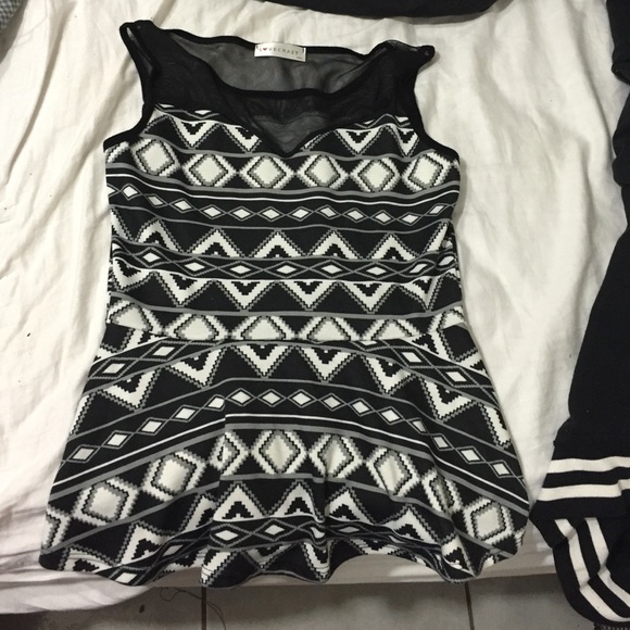 Black and white shirt