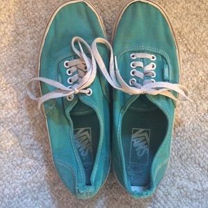Teal/Turquoise VANS Size 7 men's 8.5 women's