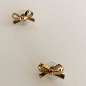 Authentic Kate Spade Gold Bow Earrings