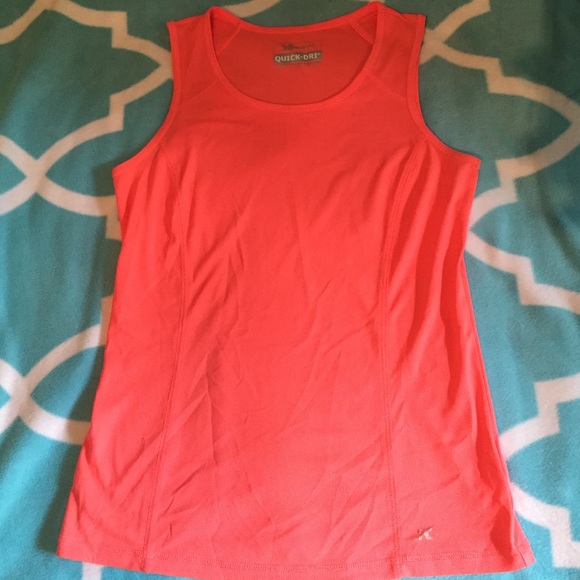 Orange workout tank