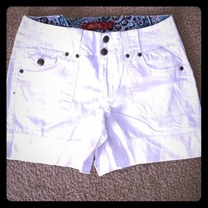 Never used white shorts