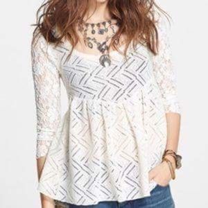 Free people Gracie lace top