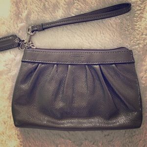 Coach Grey wristlet