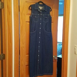 Denim maxi dress