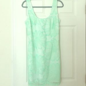 Lily Pulitzer mint and white dress