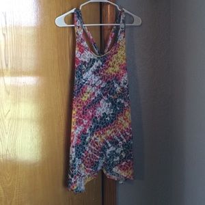 Multicolored swimsuit cover-up