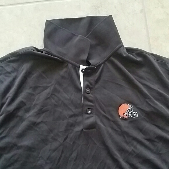 Authentic NFL Cleveland Browns Polo Shirt Size XL - Picture 2 of 4
