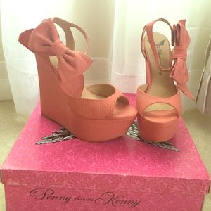 Penny Loves Kenny - Dwight Ankle Bow Wedges