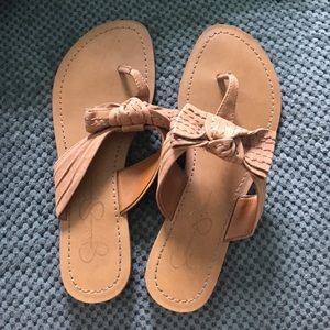 Jessica Simpson sandals with bow on top