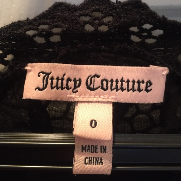Black lace Juicy Couture dress. - Picture 2 of 4