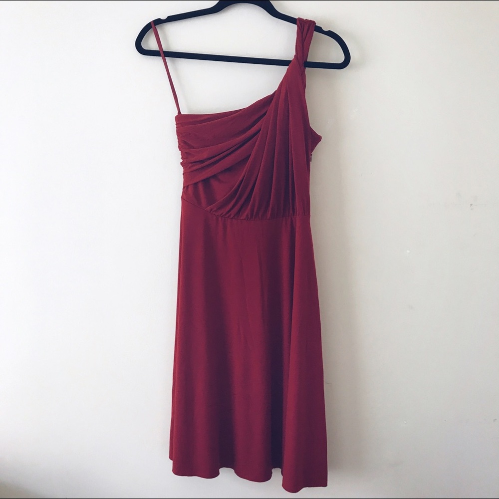 Ann Taylor Single Shoulder Dress