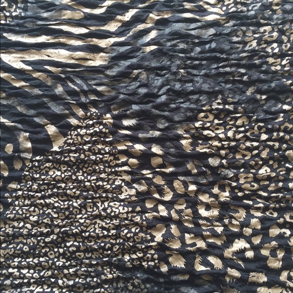 BLACK/GOLD Leopard print dress - Picture 4 of 4