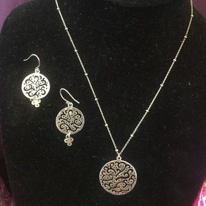 Silpada Cut Above necklace and earring set