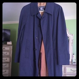 Burberry long trench coat w/ removable wool liner