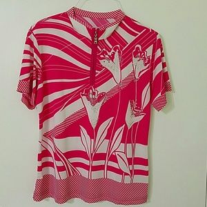 Pink Patterned Shirt/Blouse