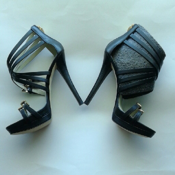 Ava platform strapped sandals shoes black SOLD!!! - Picture 3 of 4