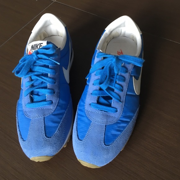 Blue nike sneakers