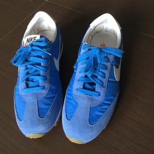 Blue nike sneakers