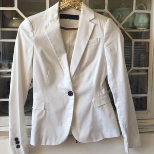 White ZARA blazer