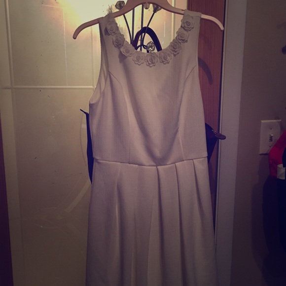 Francesca's collection white dress- brand new!