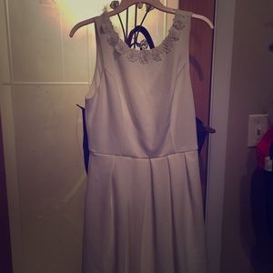 Francesca's collection white dress- brand new!
