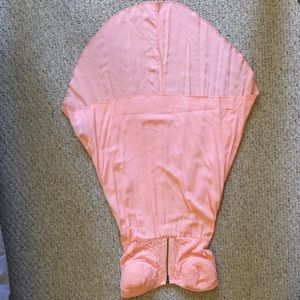 Zipper Salmon pink high low dress